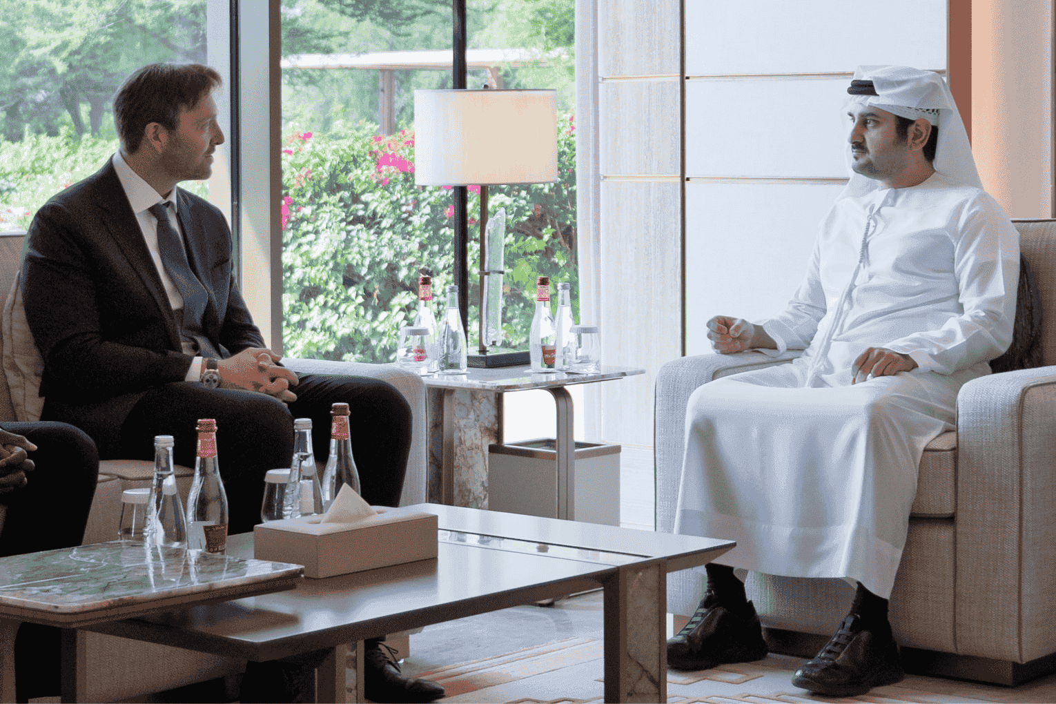 Maktoum Meets PayPal CEO