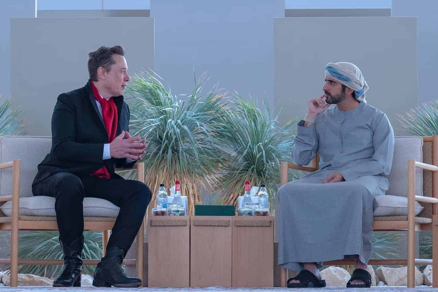 Elon Musk Discussed Artificial Intelligence and Technology Cooperation with the UAE President