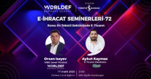 E-ihracat webinarları haftasında Chakra E-Ticaret Direktörü Aykut Kaymaz konuk olacak.