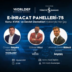 WBS tarafından düzenlenen e-ihracat panelleri devam ediyor.