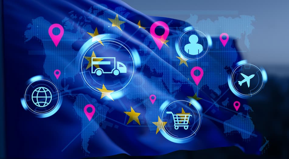 E-commerce industry faces surge in cross-border shipments as parcels pile up in EU logistics warehouse
