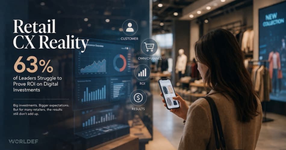 Retail CX Reality 63% of Leaders Struggle to Prove ROI on Digital Investments