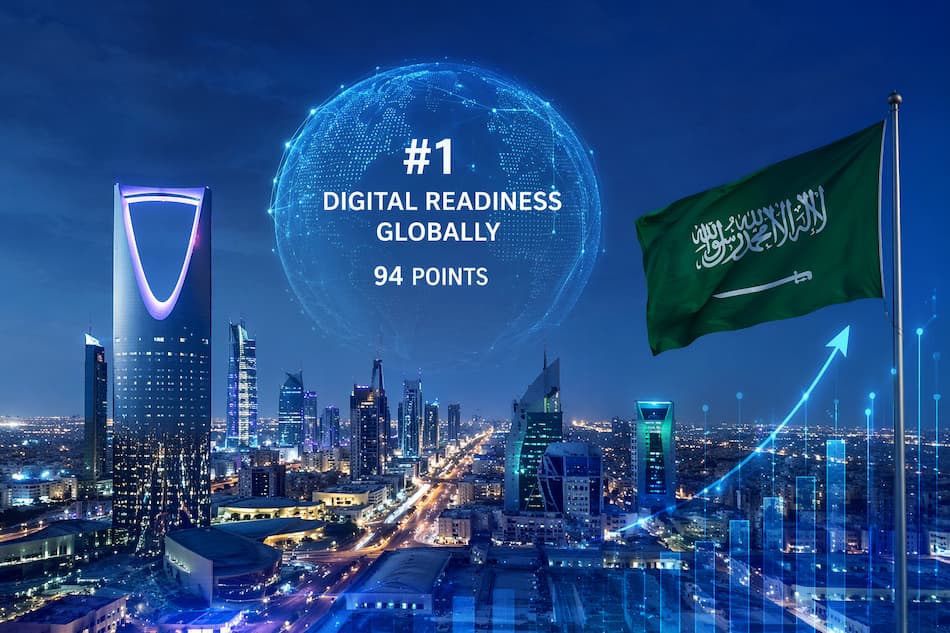 Saudi Arabia Leads with 94 Points in a Positive Global Digital Readiness Ranking