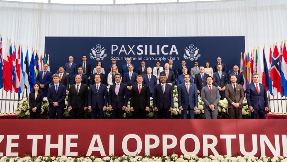 Global delegates attend the Pax Silica Summit in Washington, focusing on secure AI supply chains and international cooperation.
