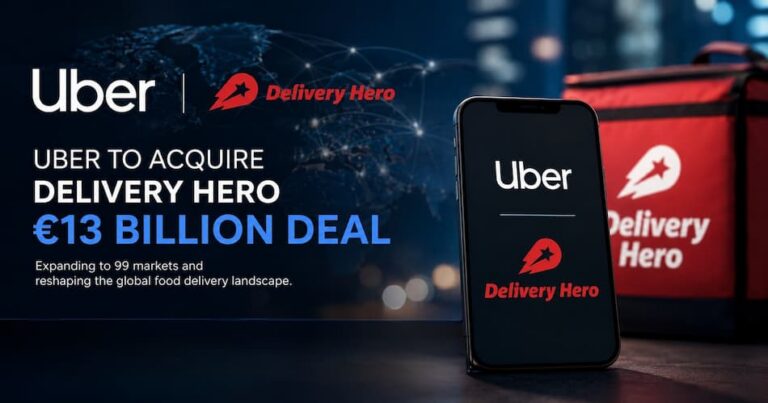 Uber Agrees €13 Billion Acquisition of Delivery Hero to Create Global Delivery Powerhouse