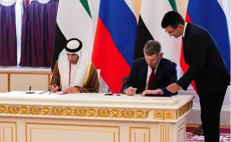 UAE Russia Trade Agreement Takes Effect, Boosting Services and Investment